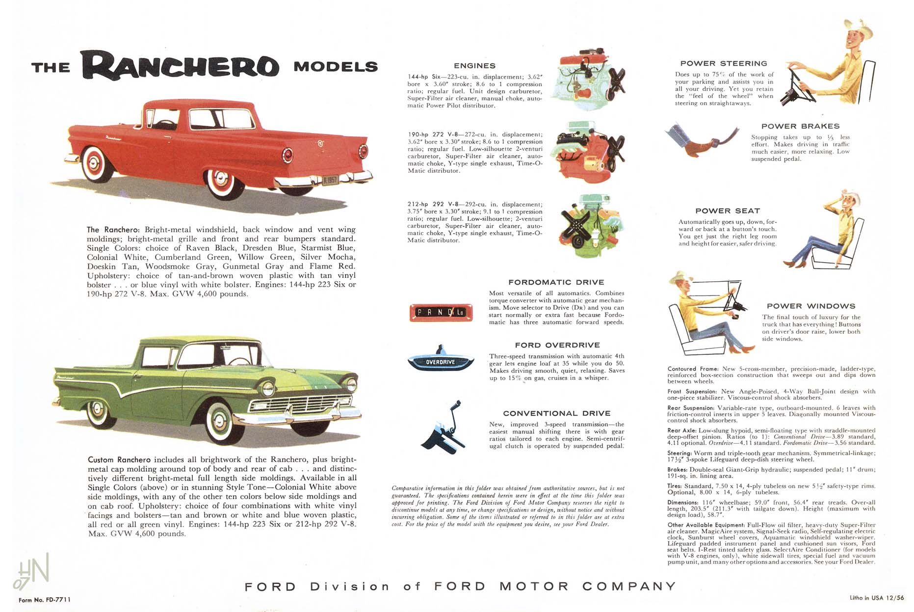 1957 Ford Ranchero brochure